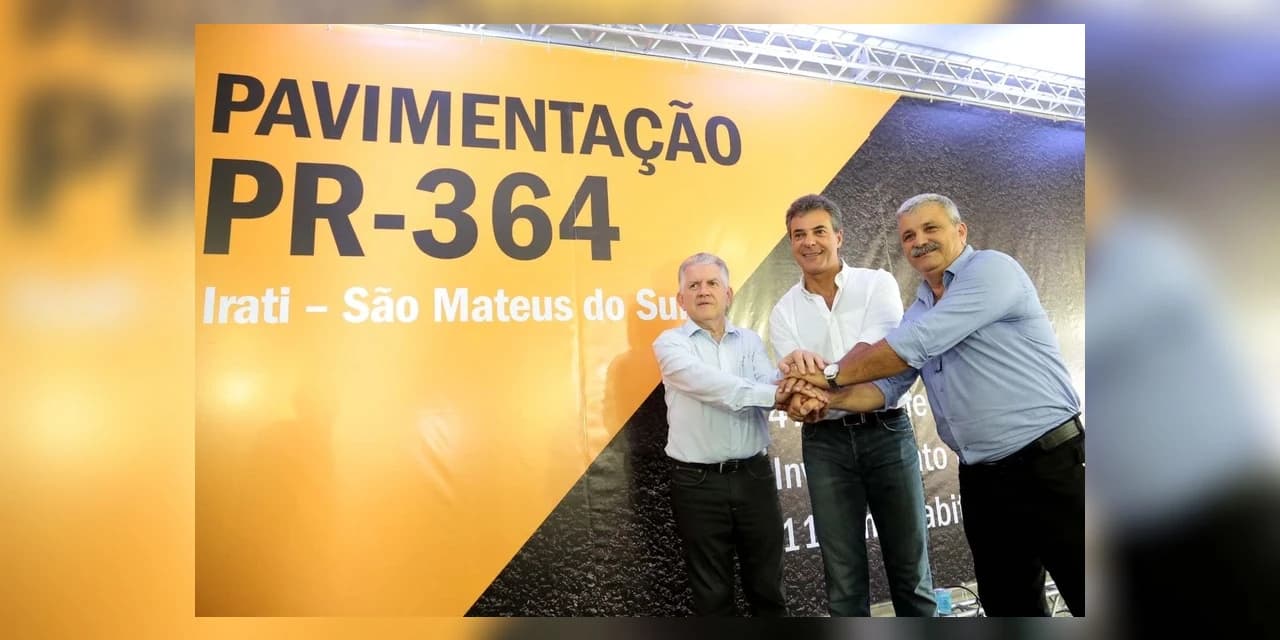 Richa autoriza licitação do asfalto entre São Mateus do Sul e Irati
