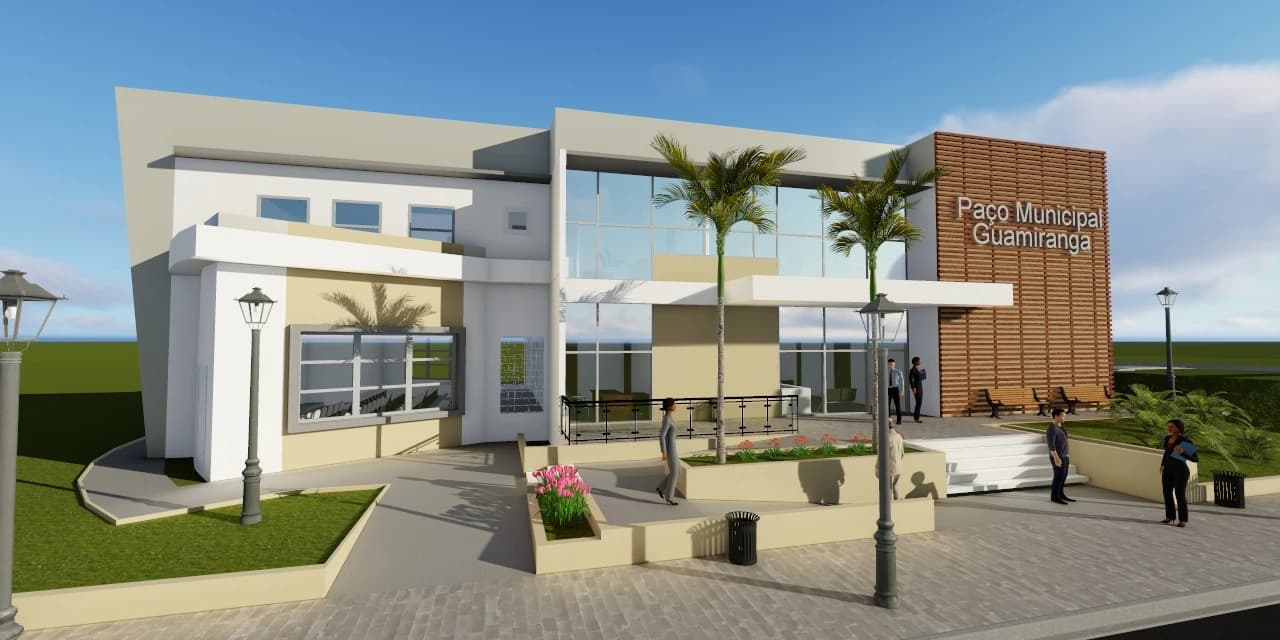 Projeto da nova prefeitura de Guamiranga  é aprovado e aguarda trâmites para iniciar a obra.