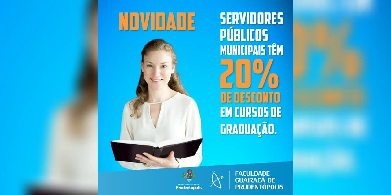 Servidores públicos municipais têm acesso a descontos especiais na FGP