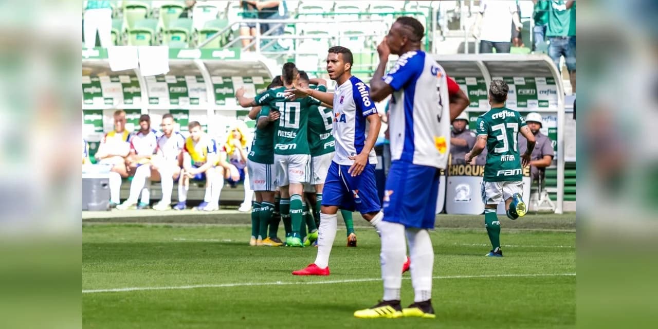 Paraná é dominado pelo Palmeiras e perde mais uma no Brasileirão