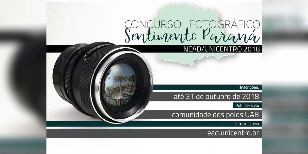 Nead/Unicentro promove concurso fotográfico Sentimento Paraná