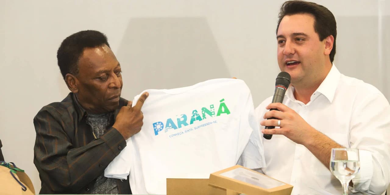Governador recebe Pelé e lança campanha de incentivo ao esporte