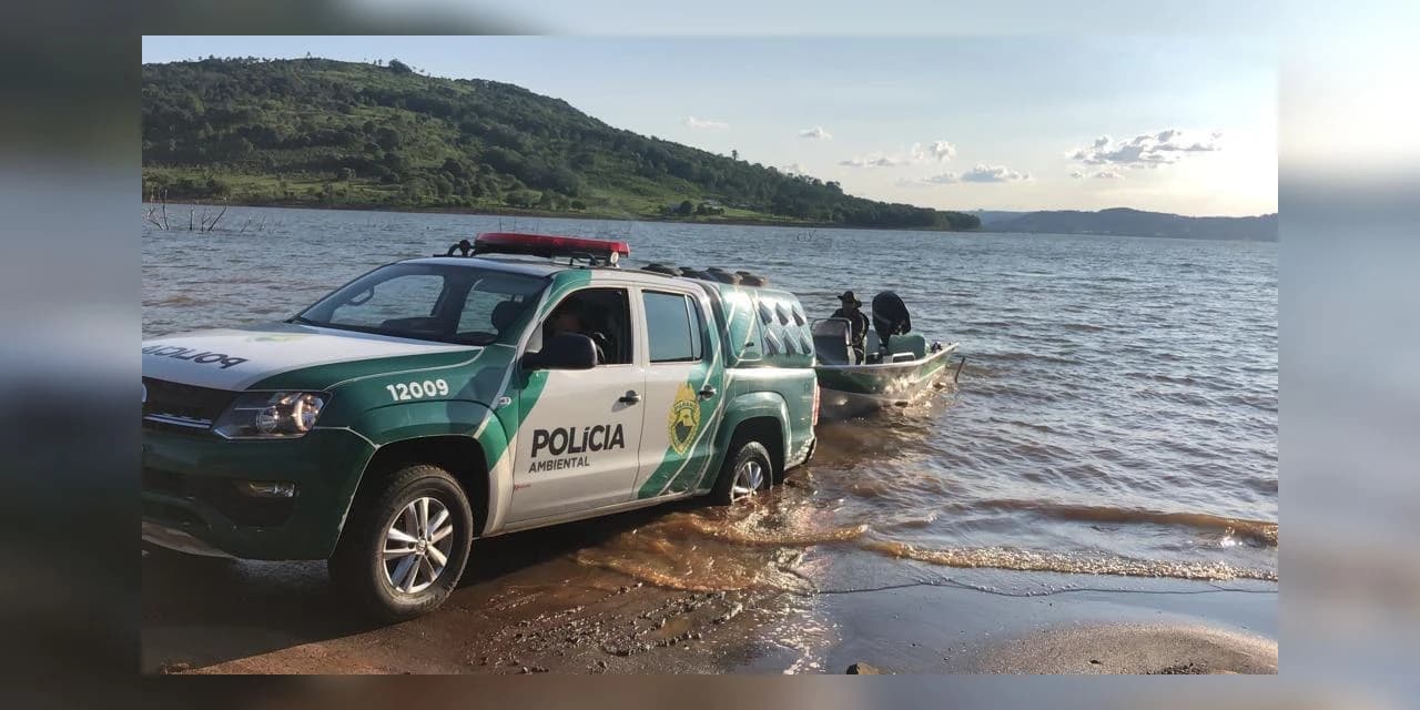 Polícia Ambiental apreende 485 metros de rede durante o feriado da Proclamação da República