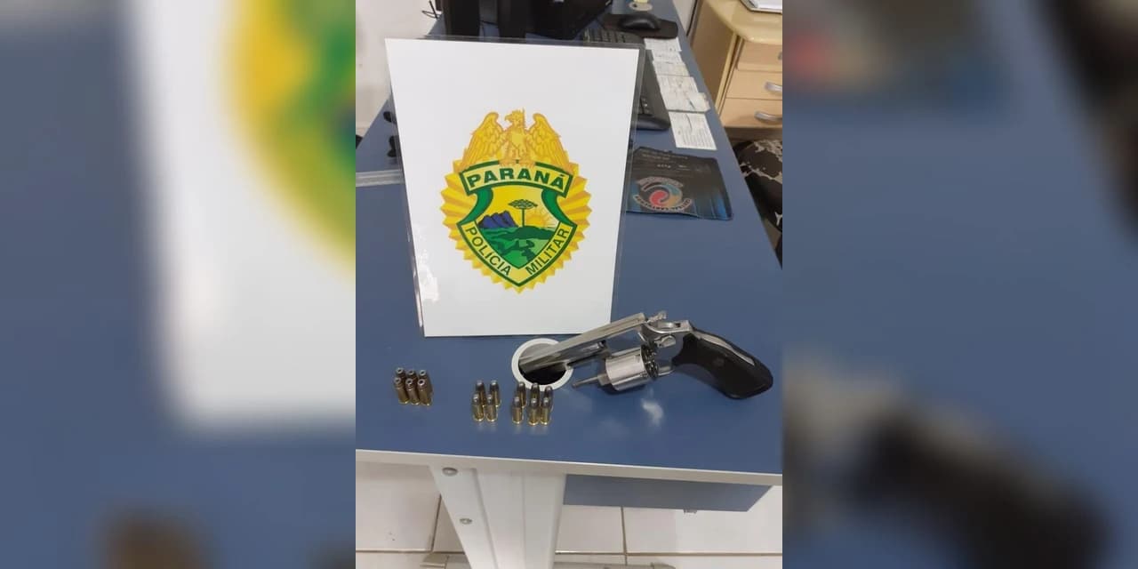 Homem é preso pela Polícia Ambiental portando um revolver calibre 38