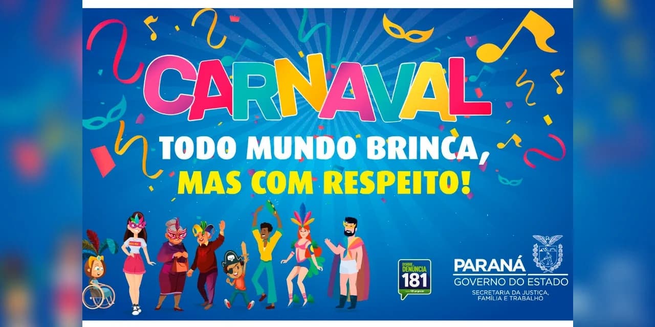 Campanha alerta para a proteção de crianças e adolescentes no Carnaval