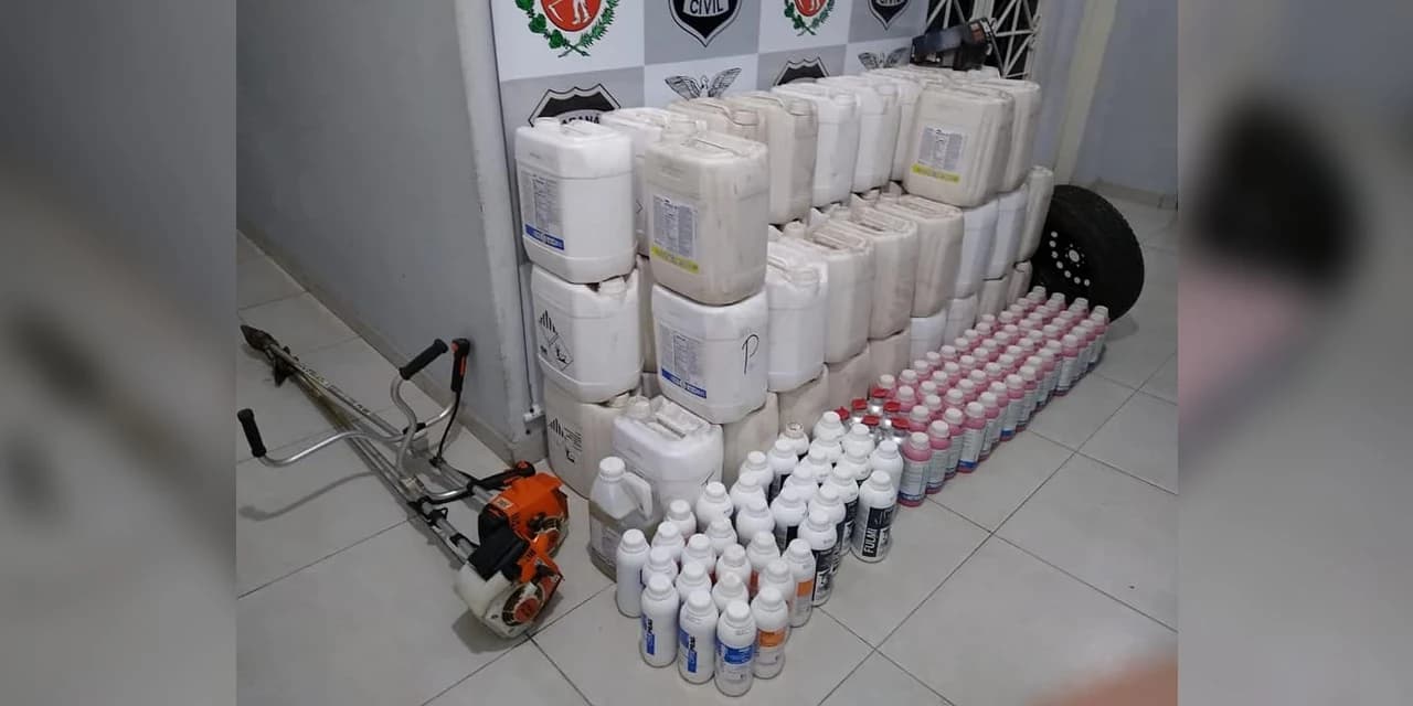 Equipes policiais de Irati recuperam produtos roubados na cidade de Ipiranga