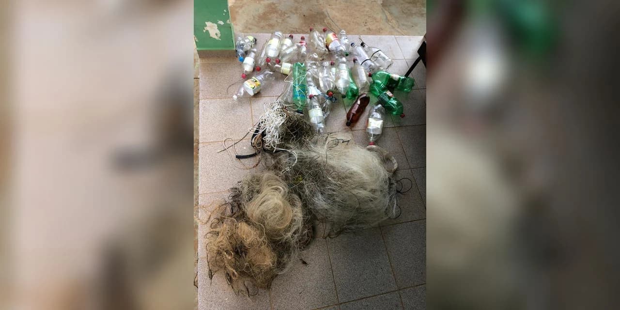 Polícia Ambiental efetuou a prisão de uma pessoa e apreendeu diversos materiais