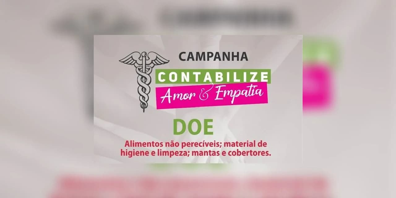 Alunos de Ciências Contábeis, de Prudentópolis, promovem campanha de arrecadação.