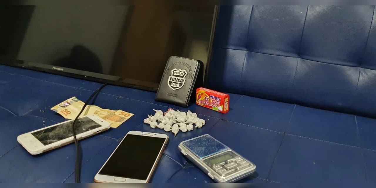 Policia Civil de Imbituva prende homem por tráfico de drogas e corrupção de menores.