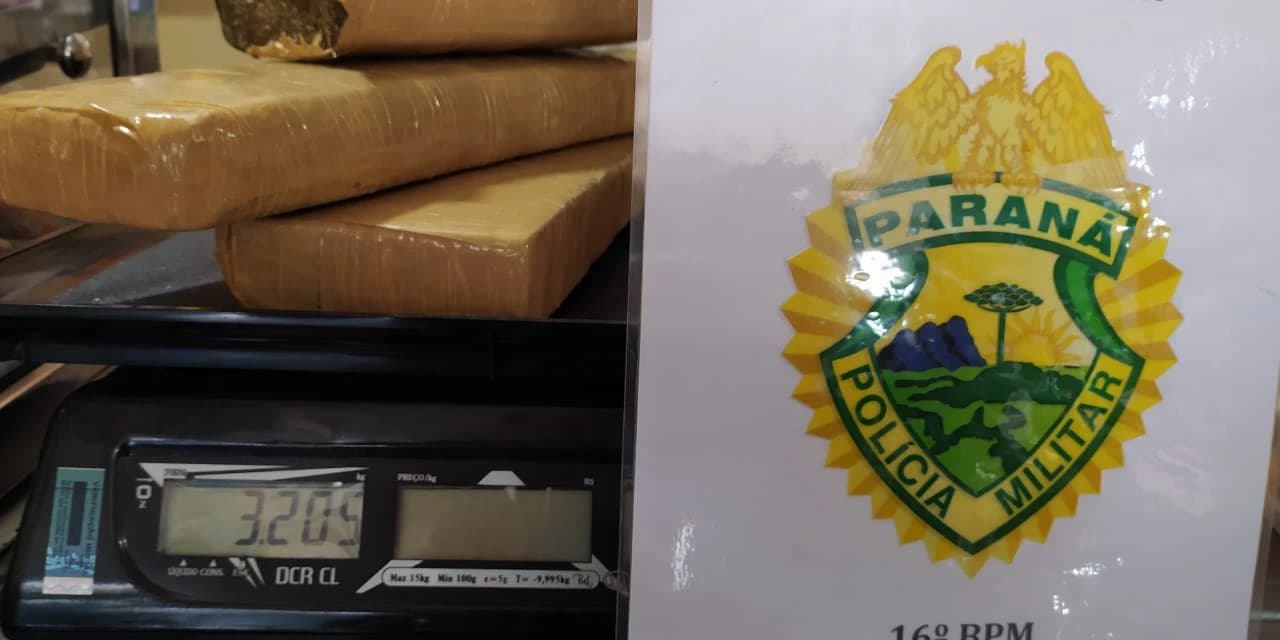 Polícia Militar de Prudentópolis recupera  moto roubada  e apreende maconha na Vila da Luz.