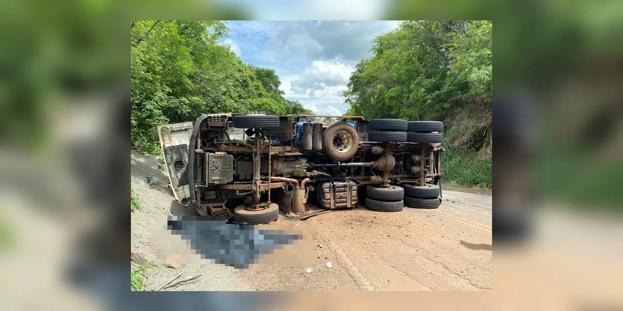 Prudentopolitano morre ao tombar caminhão na PR-170