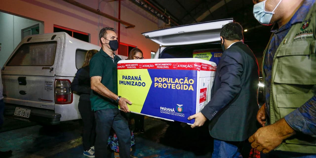 Vacinas chegam às 22 Regionais de Saúde do Paraná