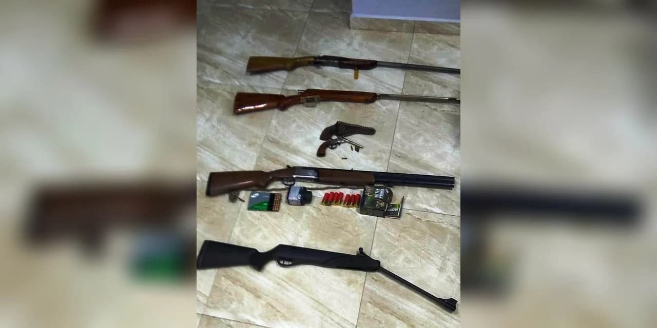 Polícia Ambiental  apreende 05 armas de fogo em Imbituva
