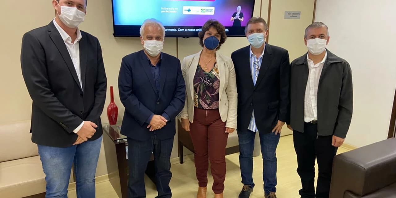 Com prefeitos, Cristina Silvestri articula na SESA unificação de consórcios de saúde de Guarapuava e região