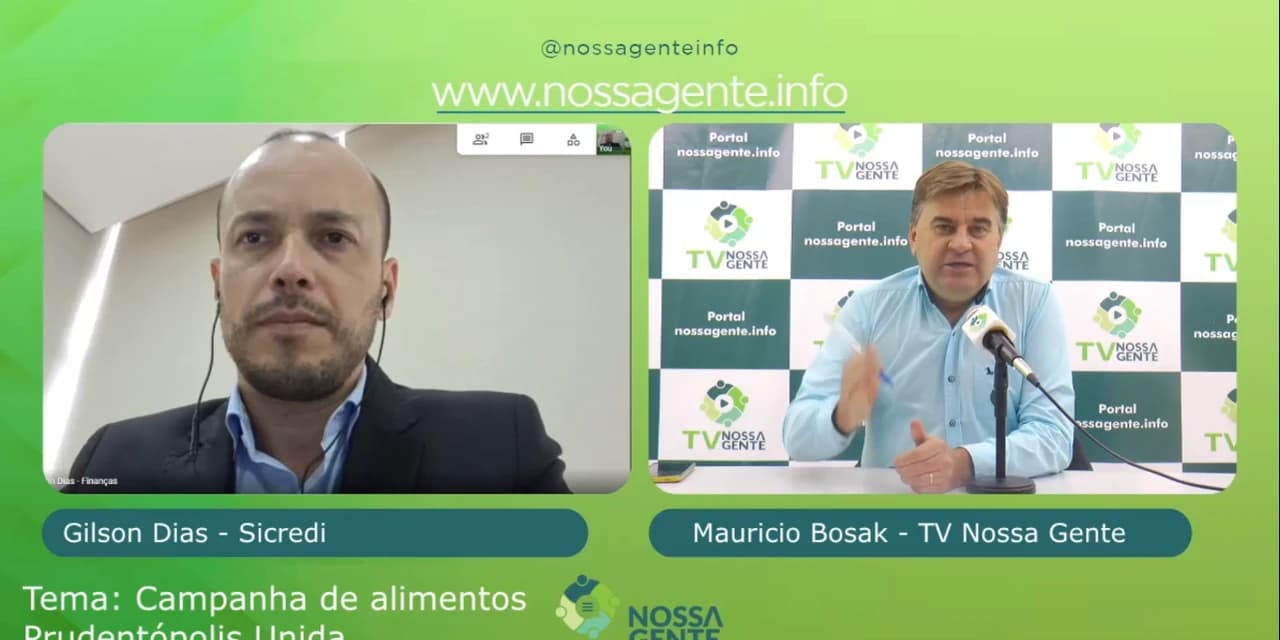 TV NOSSA GENTE: Gerente do Sicredi Gilson Dias fala sobre a campanha de alimentos que está acontecendo em Prudentópolis