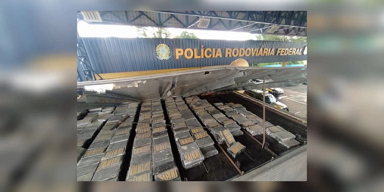 PRF realiza a maior apreensão de cocaína no Paraná em ação integrada com a PF