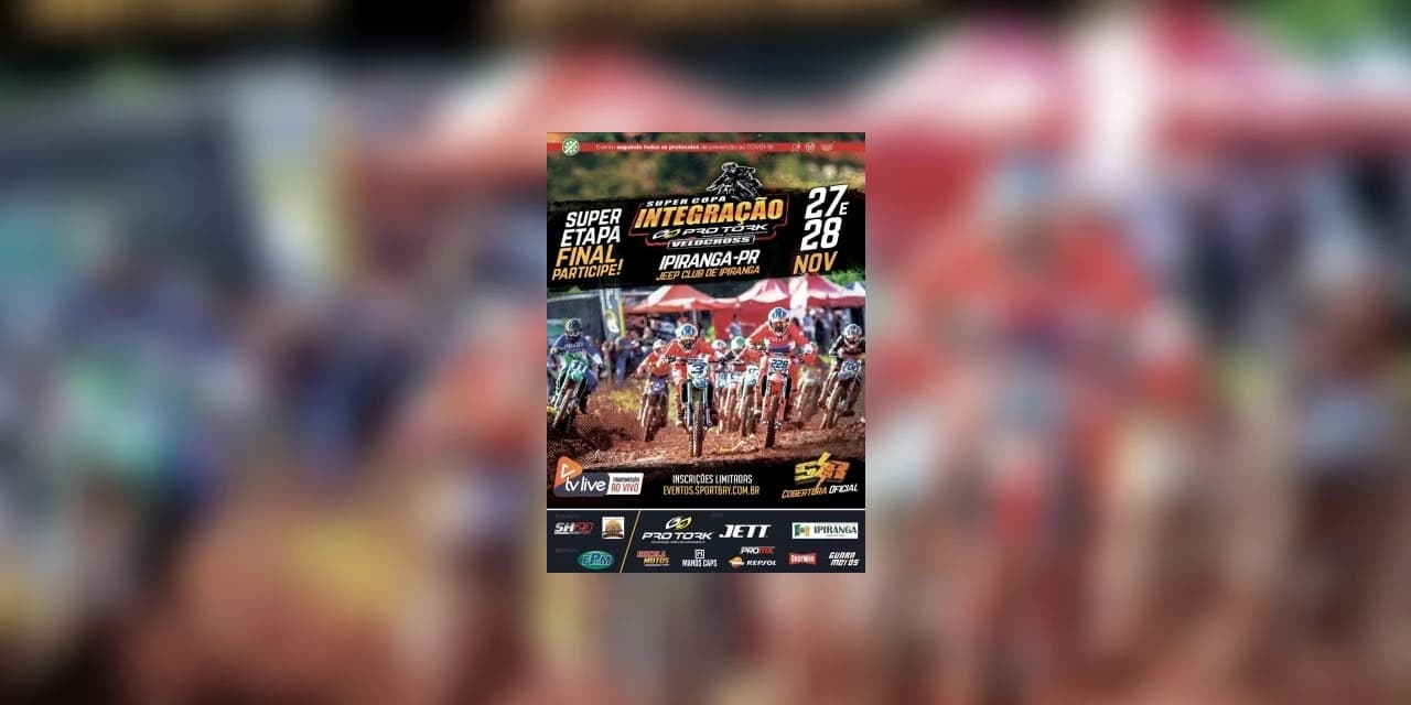 Ipiranga é sede da final da Super Copa Integração de Velocross