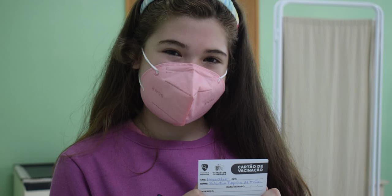 Guarapuava tem primeira criança entre 5 a 11 anos vacinada contra Covid-19