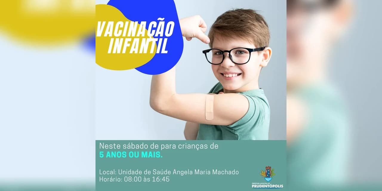 Crianças de 5 anos ou mais poderão receber vacina contra Covid-19 neste sábado (12)