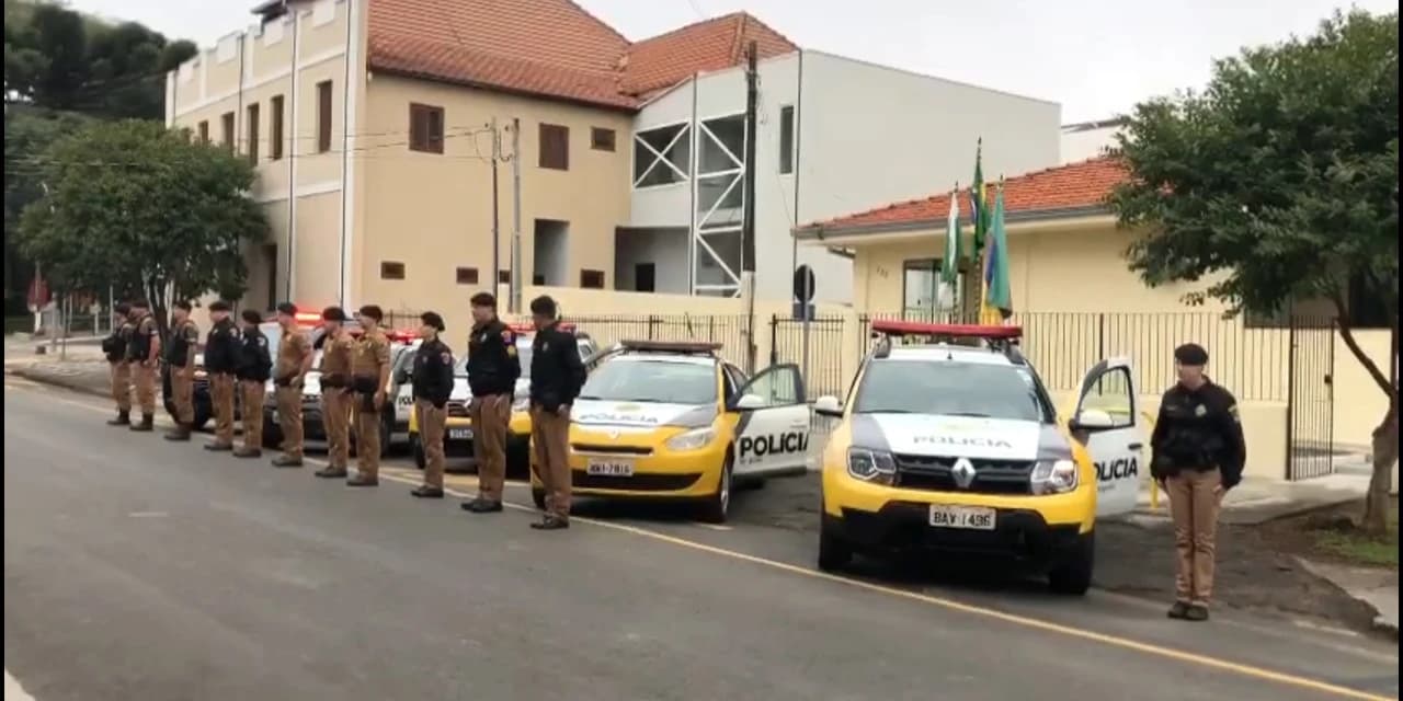 Policiais da 4ª CIAPM de Prudentópolis prestam homenagem ao Cabo Ricieri