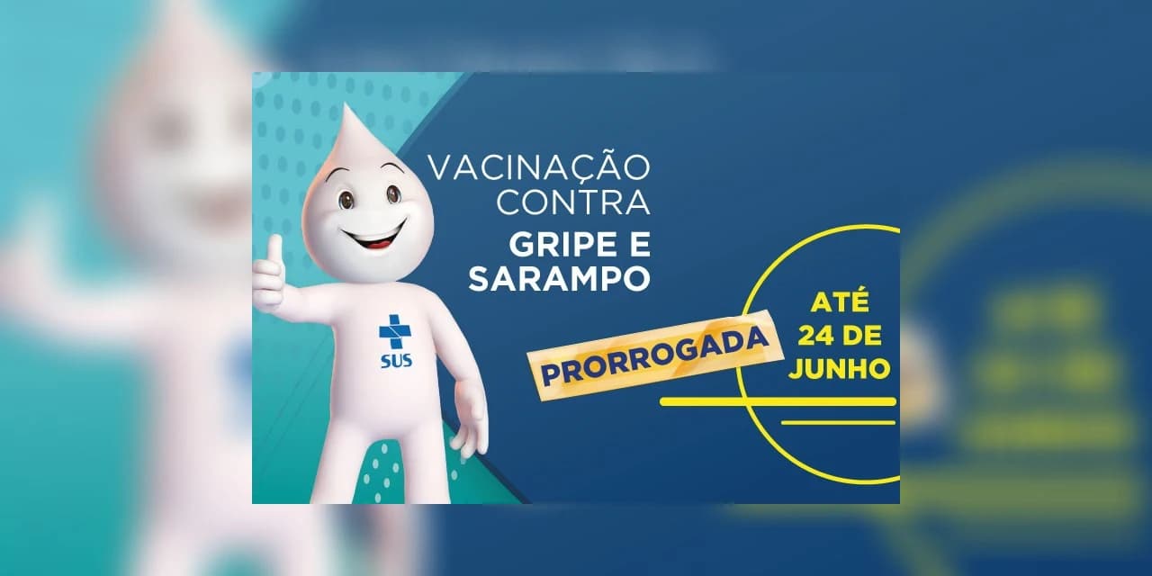 Campanha de vacinação contra gripe e sarampo é prorrogada até 24 de junho no Paraná