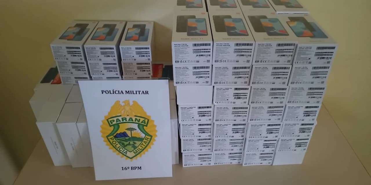 Veiculo oficial da prefeitura de Cantagalo é flagrado levando produtos contrabandeados