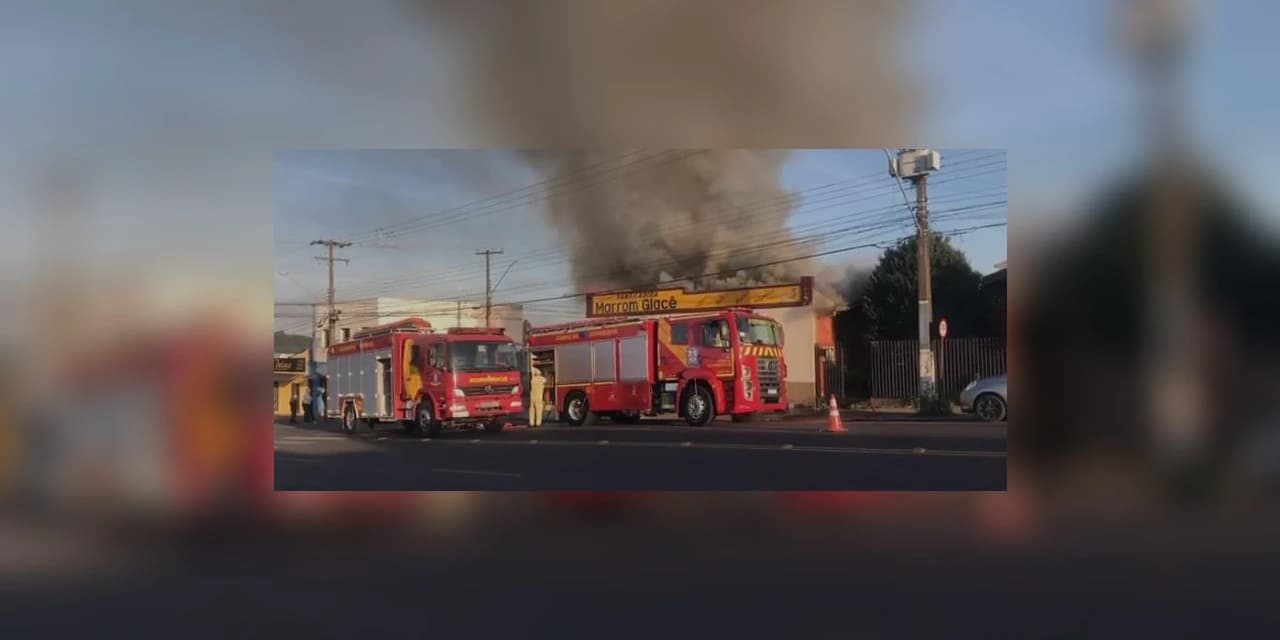 Incêndio causa danos em panificadora, em Guarapuava