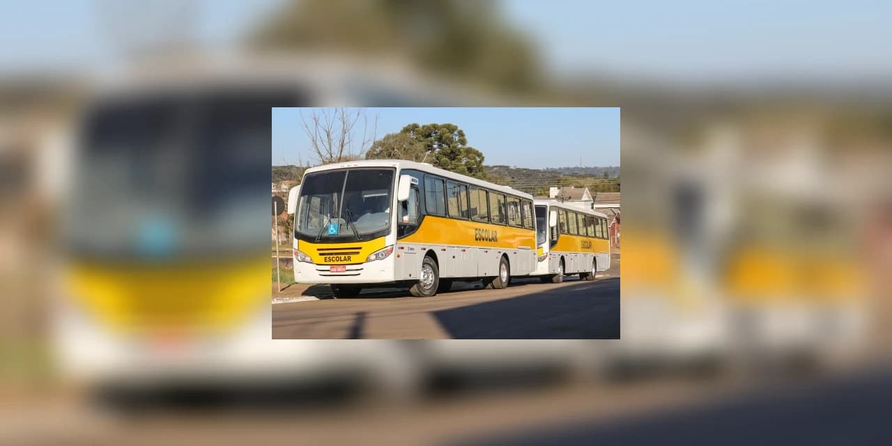 Prefeitura de Turvo adquire dois ônibus semi-novos para o transporte escolar