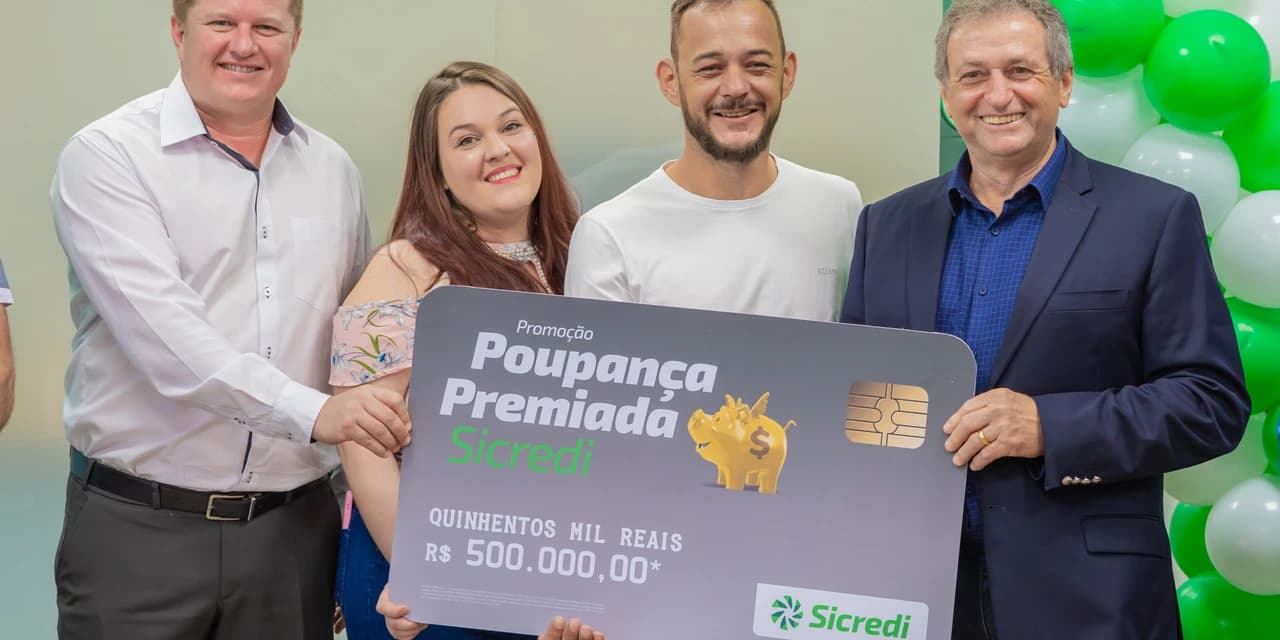Associado do Sicredi  ganha meio milhão de reais no sorteio especial de outubro da Poupança Premiada