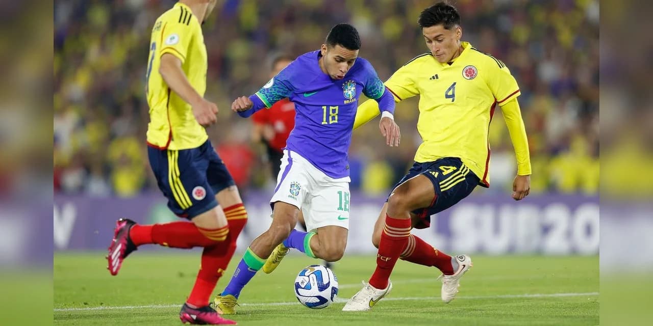 Brasil fica no 0 a 0 com Colômbia no Sul-Americano sub-20