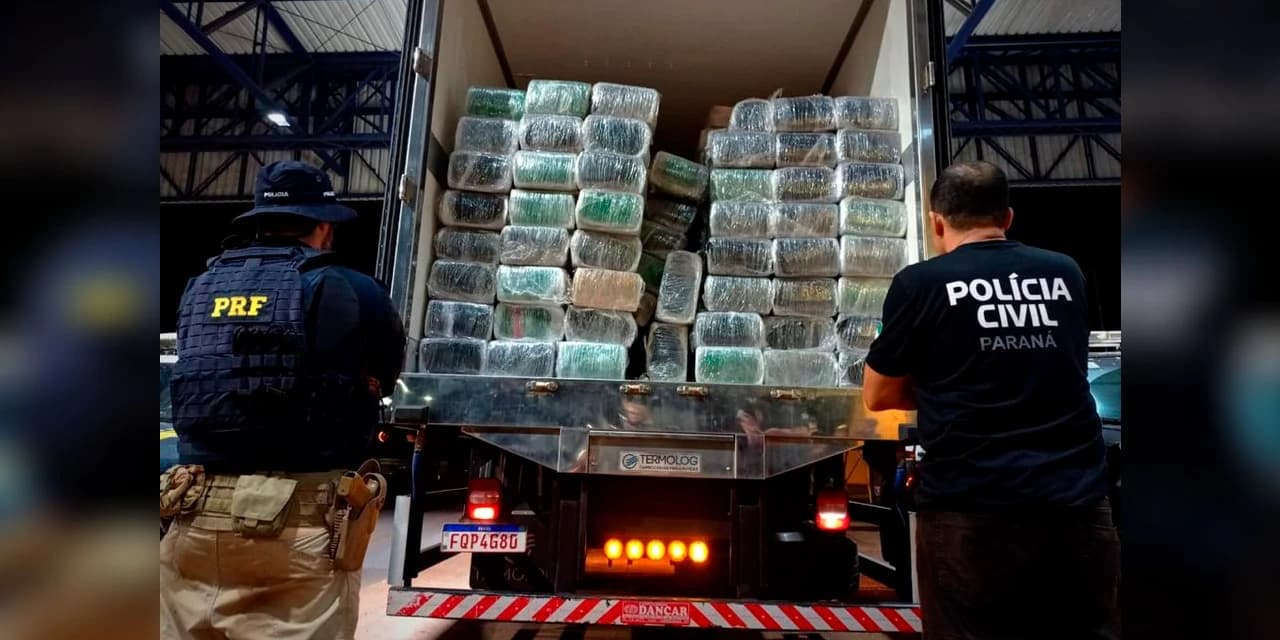 Em ação conjunta, PCPR e PRF apreendem mais de 1,9 tonelada de maconha em Cascavel