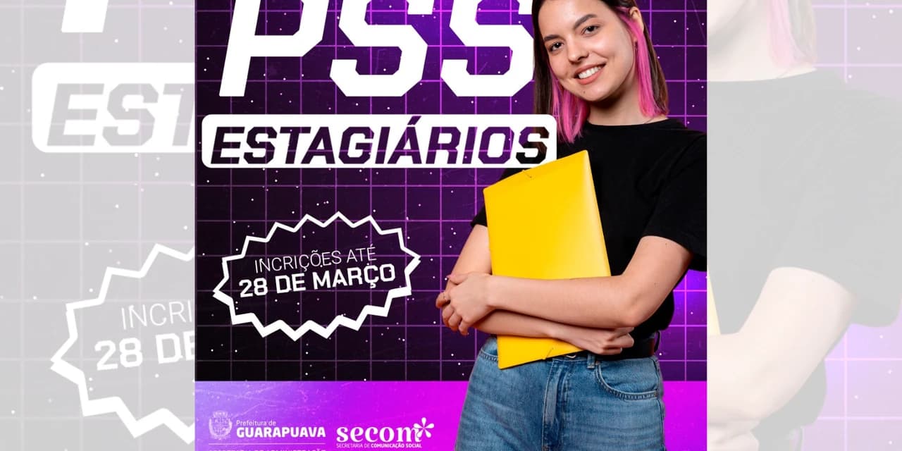 Prefeitura de Guarapuava abre inscrições para o Processo Seletivo Simplificado (PSS) para estagiários