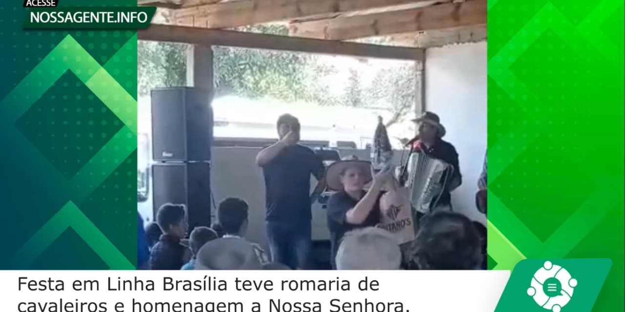 Comunidade de Linha Brasília realizou homenagem a Nossa Senhora Aparecida. VÍDEO!