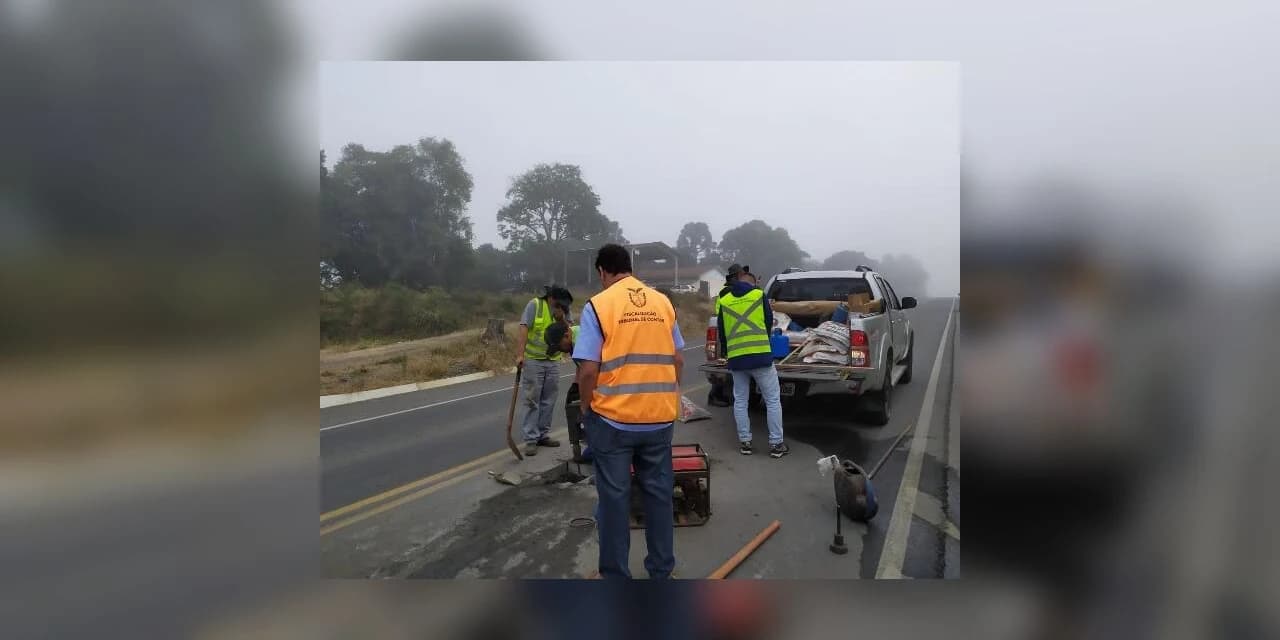 Tribunal de Contas faz auditoria em estrada que liga São Mateus do Sul a Irati