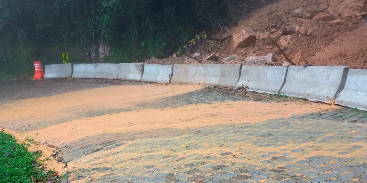 Estrada da Graciosa é fechada temporariamente devido ao excesso de chuvas