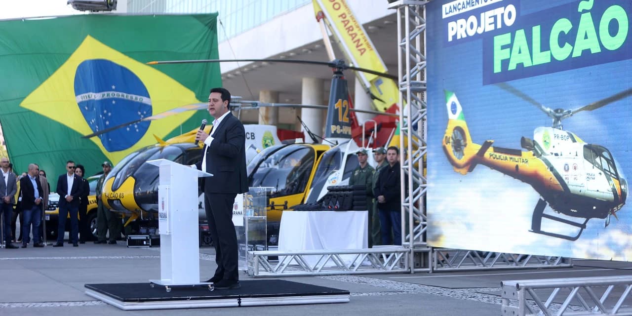 Projeto Falcão reforça policiamento do Paraná com helicópteros superequipados