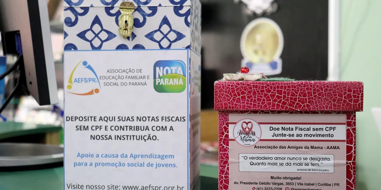 Nota Paraná: doação de notas fiscais fortalece trabalho social das entidades cadastradas