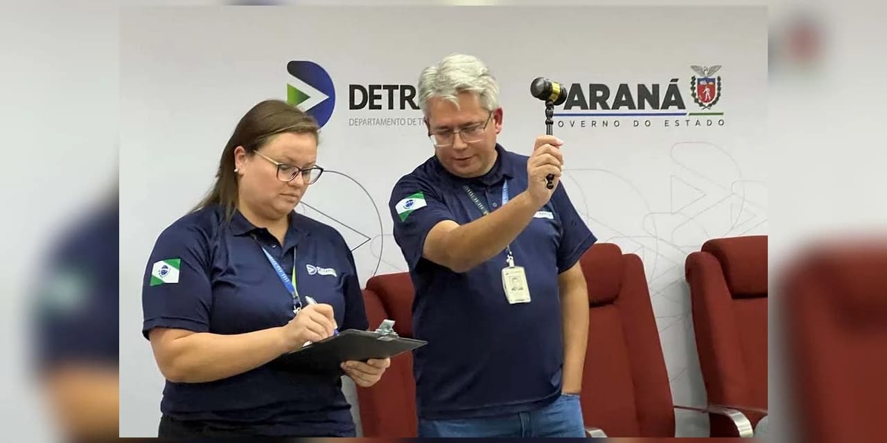 Primeiro leilão de reciclagem do Detran-PR em 2024 arrecada R$ 1,5 milhão