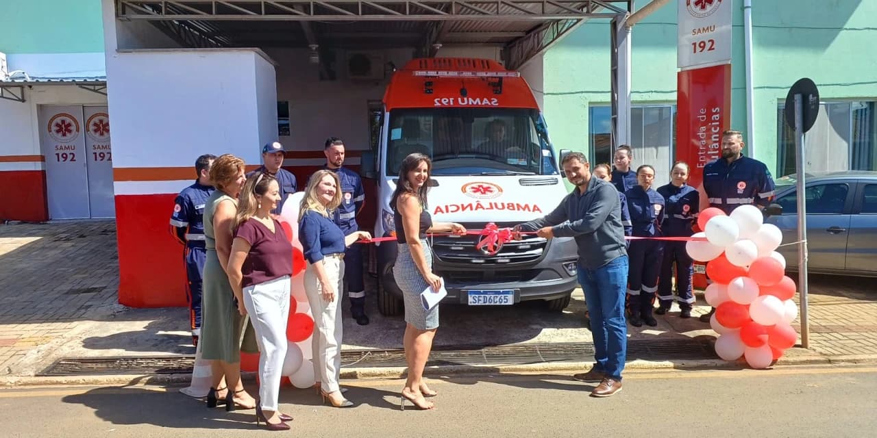 Inaugurado em Ipiranga a nova base do SAMU