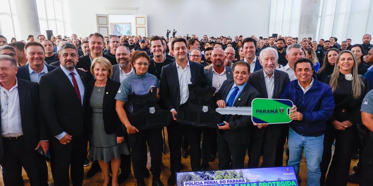 Governador entrega 225 novas viaturas e 1,4 mil coletes balísticos à Polícia Penal
