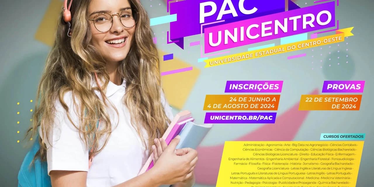 Unicentro abre inscrições para o Programa de Avaliação Continuada