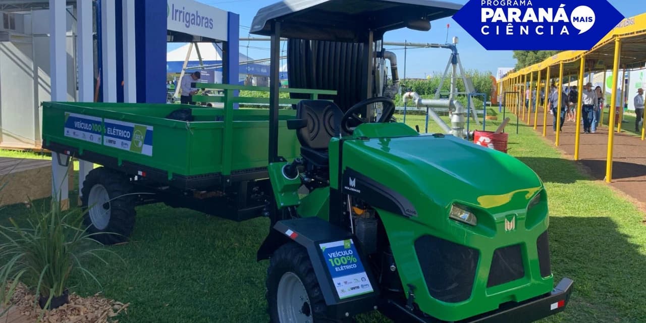 Trator elétrico desenvolvido na Unioeste promove tecnologia sustentável no campo