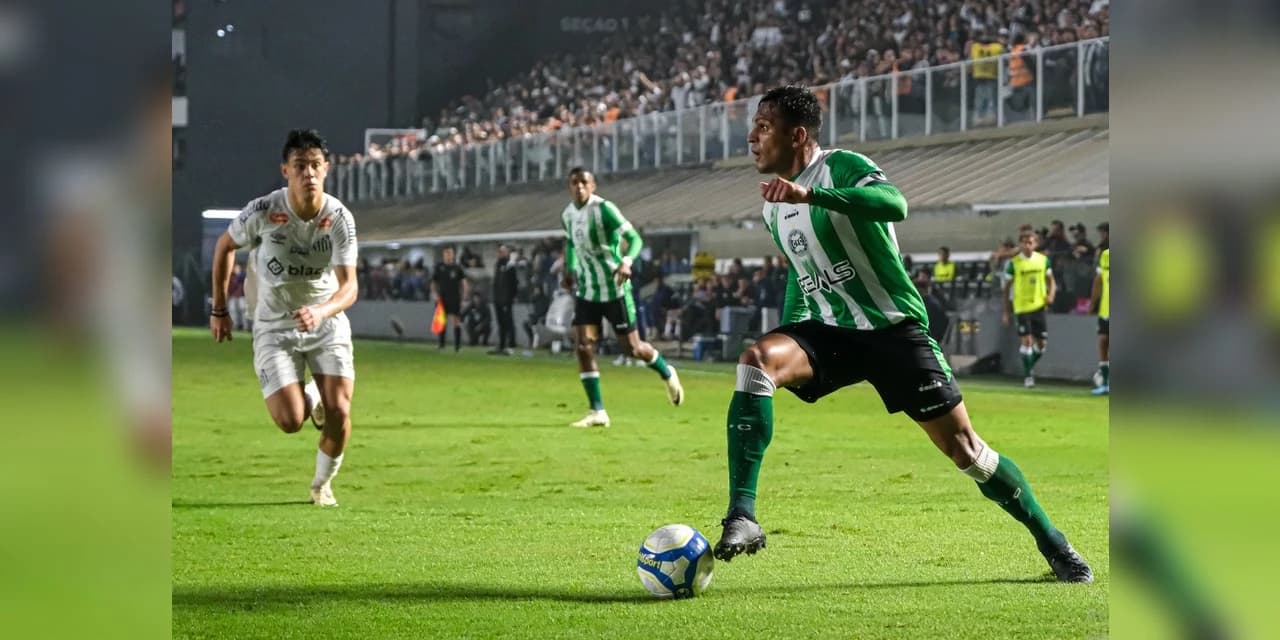 Coritiba é goleado pelo Santos fora de casa pela Série B