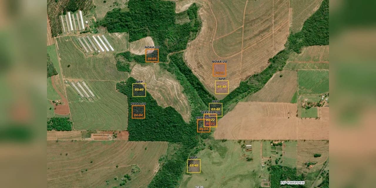 Paraná usa dados do INPE e da NASA para monitorar e combater incêndios