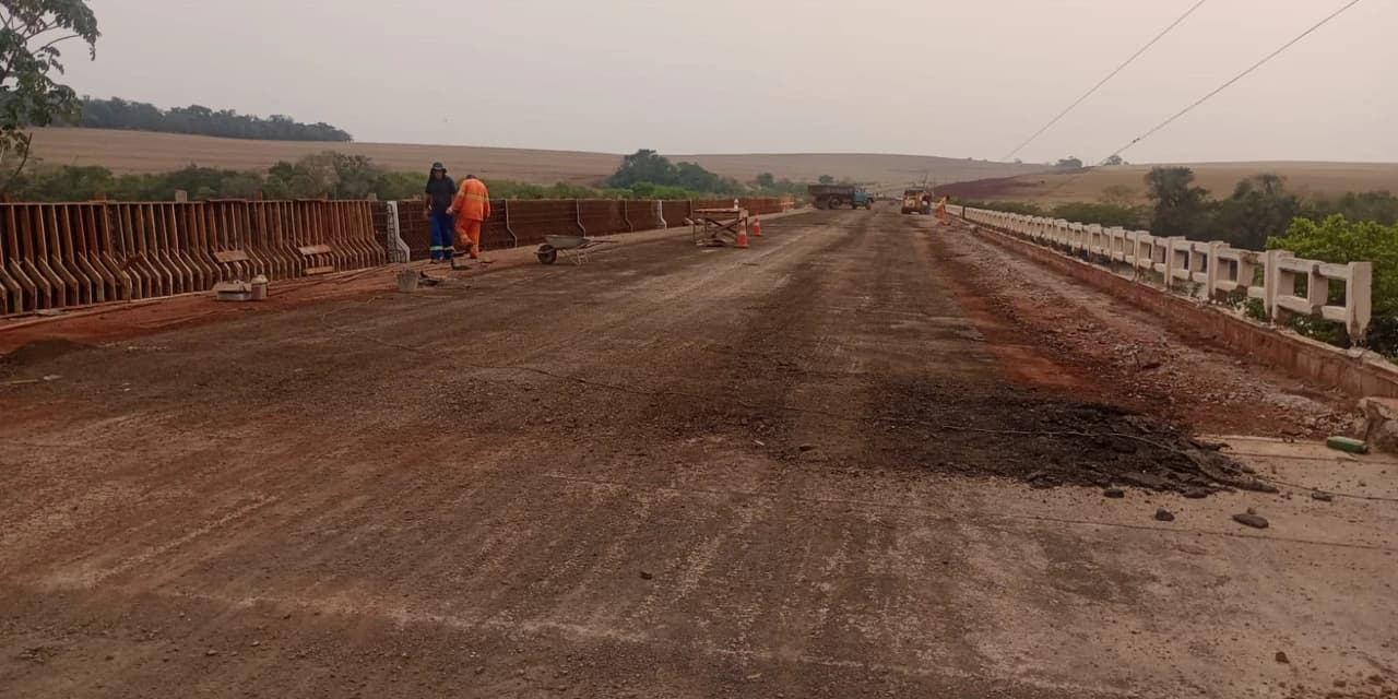 Ponte sobre o Rio Ivaí na PR-457 terá pare-e-siga para veículos de passeio neste domingo