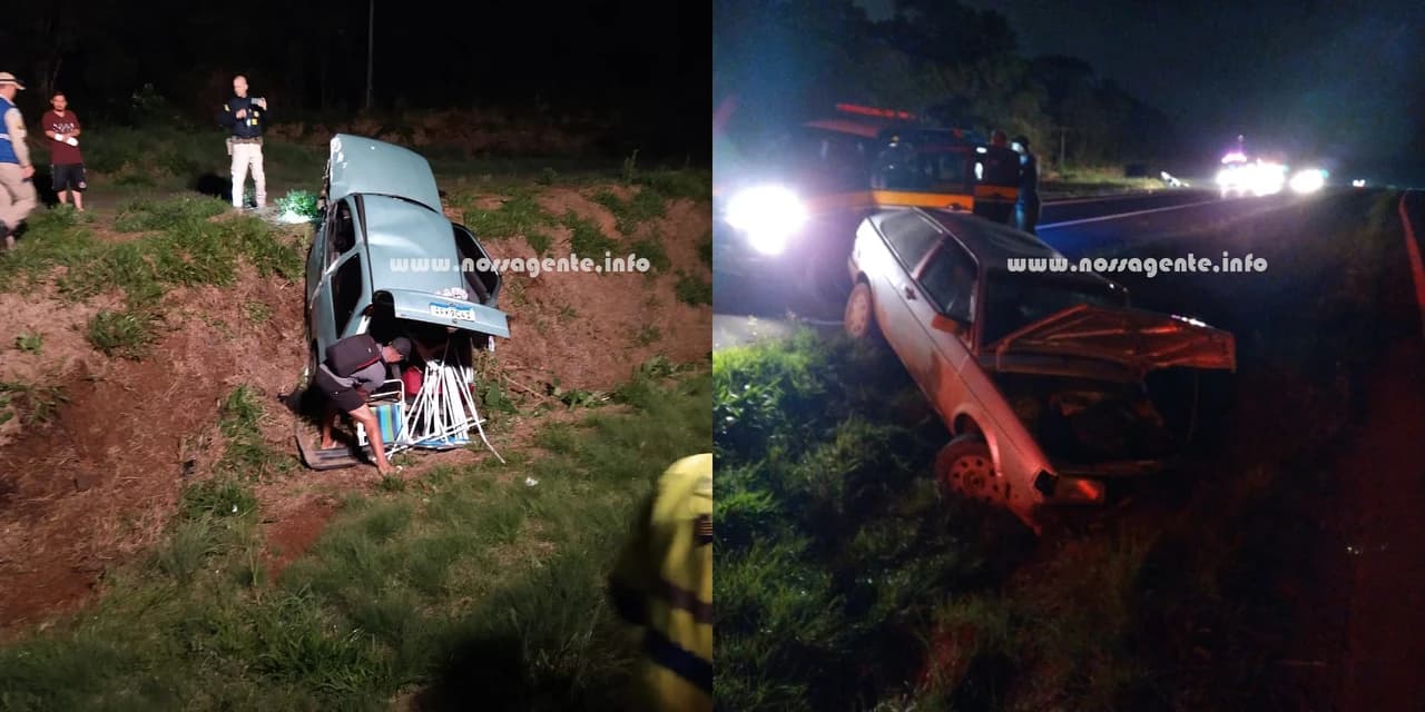 Grave acidente em rodovia de Prudentópolis envolve dois veículos e deixa gestante ferida