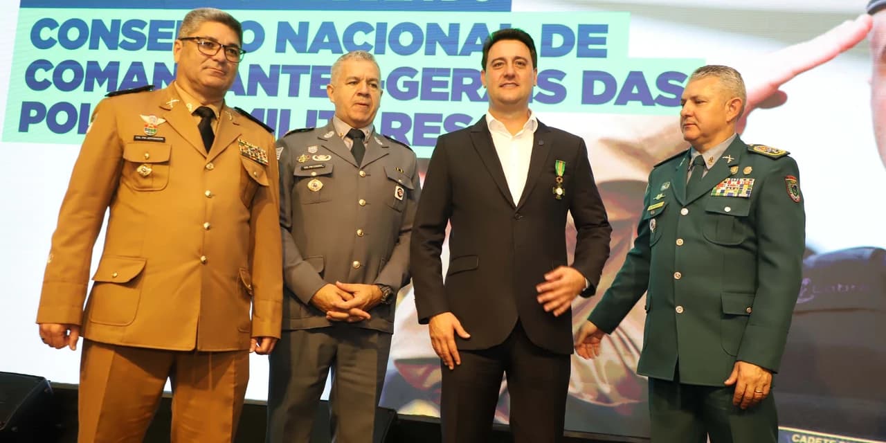 Ratinho Junior ressalta bons índices da segurança do Paraná em reunião com PMs de todo o Brasil