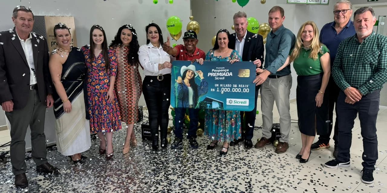 Sicredi encerra campanha Poupança Premiada com sorteio de R$ 1 milhão