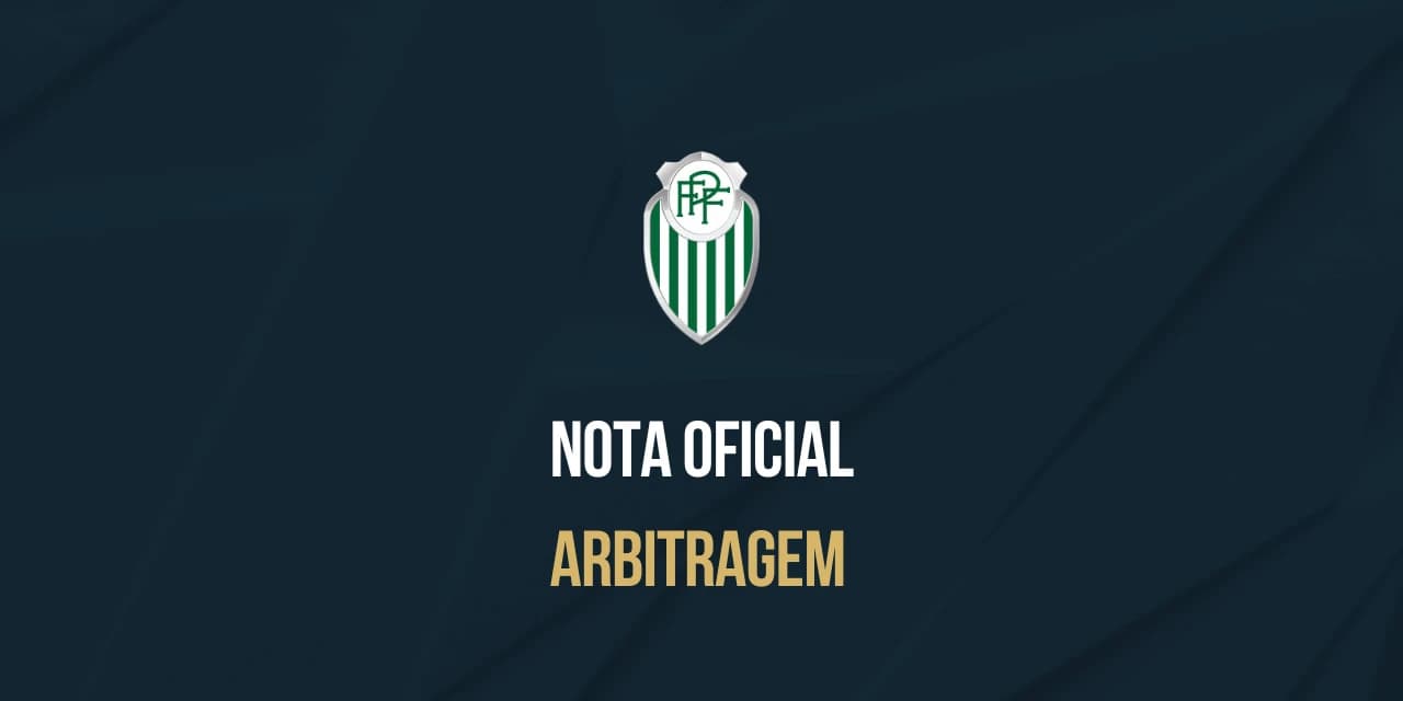 Comissão de Arbitragem da Federação Paranaense de Futebol afasta,a equipe de arbitragem que atuou na partida Paraná Clube X FC Cascavel