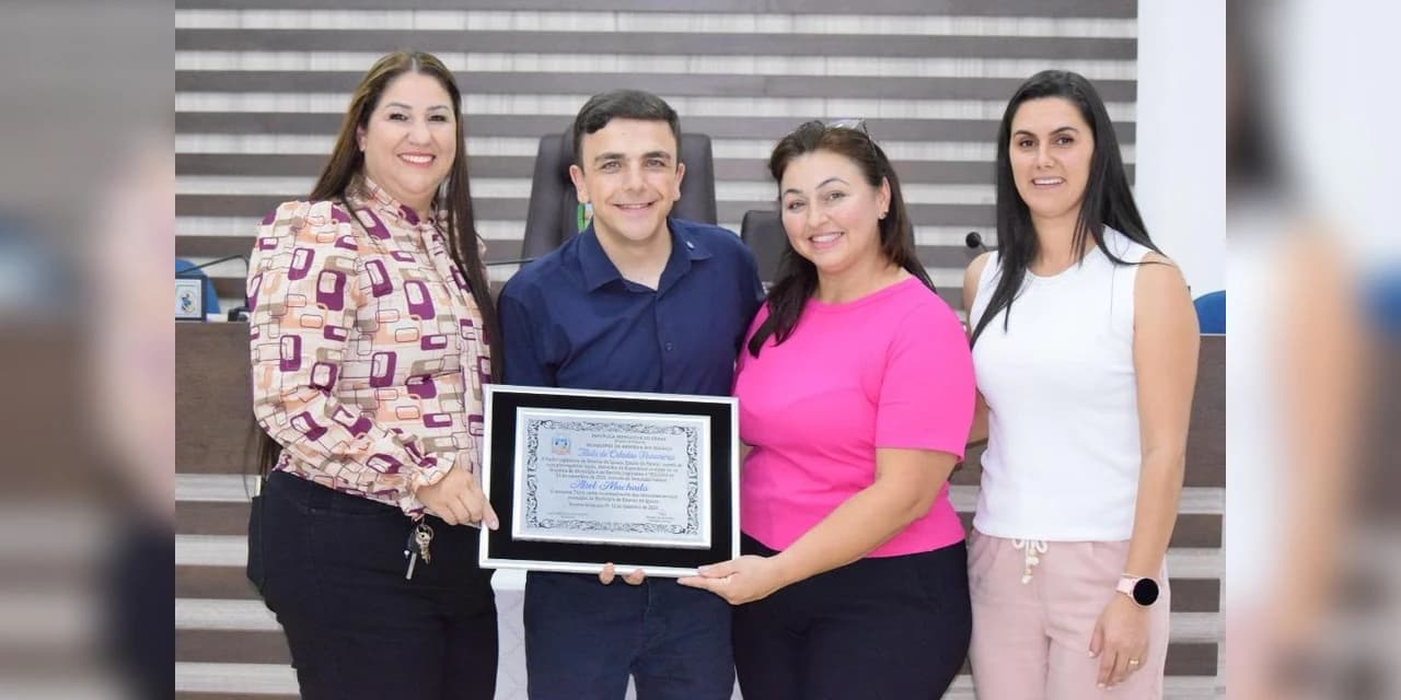 Aliel Machado recebe título de Cidadão Honorário em Reserva do Iguaçu